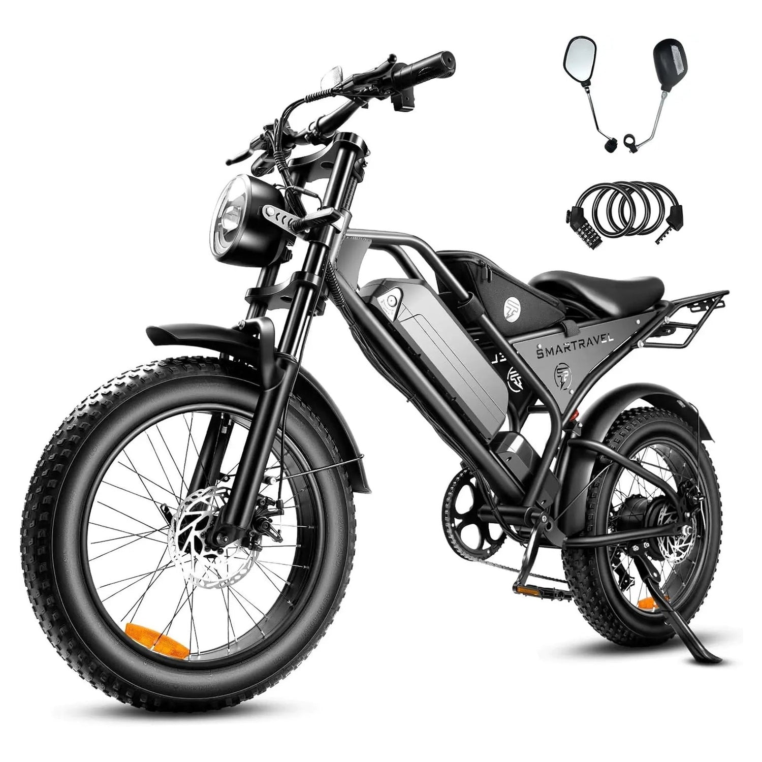 Lagads DK401 1000W 48V 15Ah 20 inch fat tyre electric bike image 1